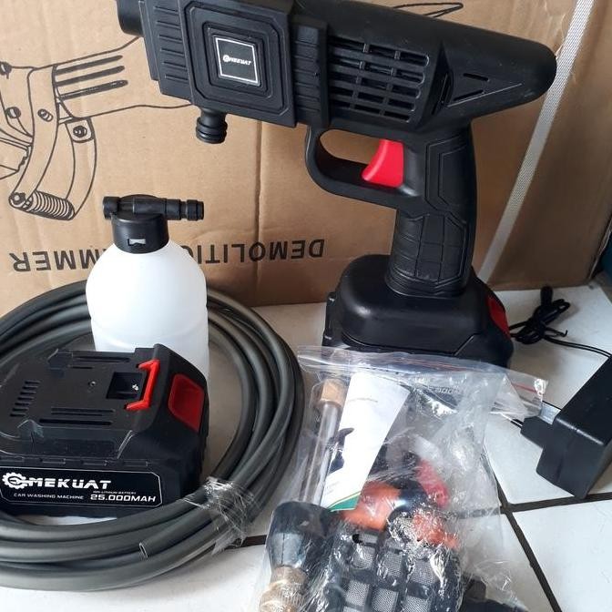 Steam Jet Cleaner Jld Cordless 88V  2 Baterai Ex: Dispplay.