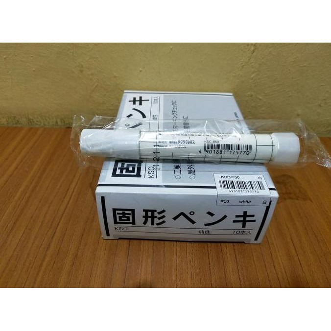 

Solid Marker Sakura Putih White 1 Box Ksc#50 Spidol Penanda Besi Steel Co