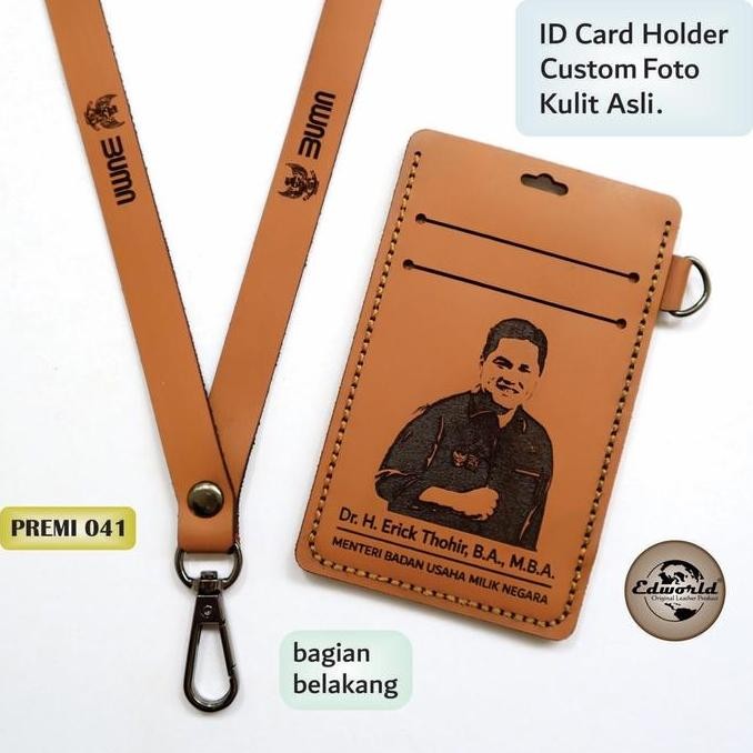 

Id Card Holder Kulit Asli Custom Foto Co