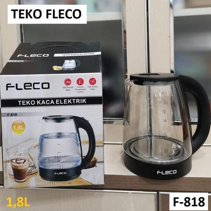Teko Kaca Elektrik F-818 teko listrik kaca transparan