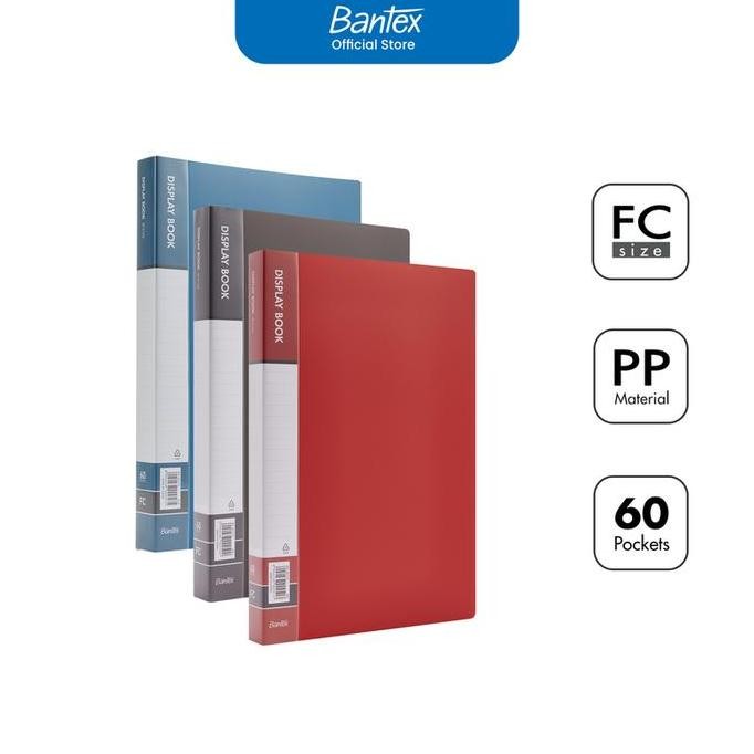 

Bantex Display Book Folio / File Map Document Bahan Pp Isi 60 Pocket Anti-Static Bf4102 Stationery Co