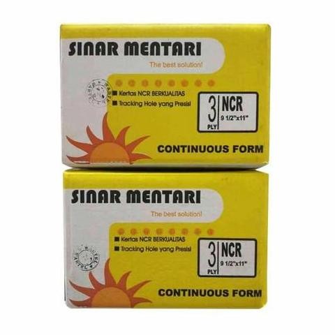 

Kertas Komputer Ncr / Kertas Continuous Form 3 Ply 9 1/2" X 11" Sinar Mentari Co