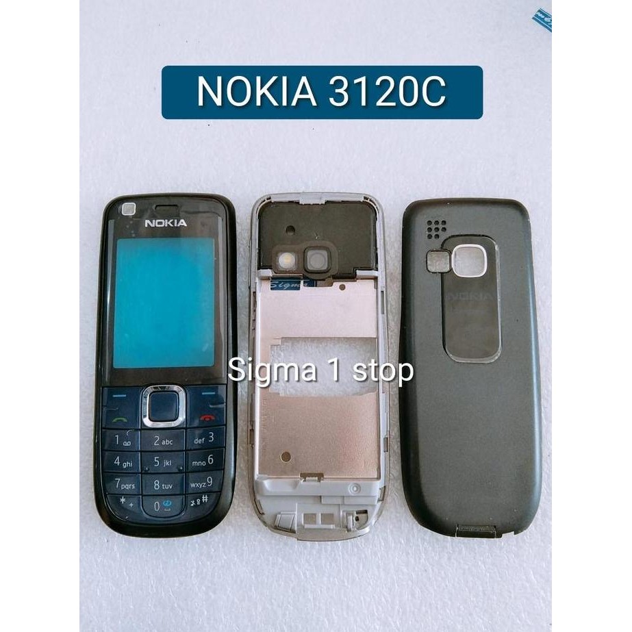 Casing Nokia 3120C Full Set + Tulang Housing Kesing Nokia Jadul Co