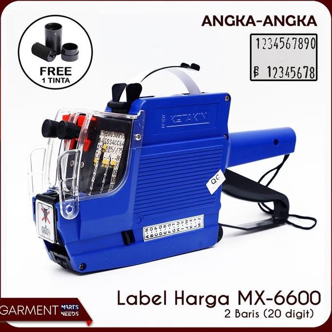 

Alat Label Harga 2 Baris Angka Angka Price Labeller Mx 6600 Co