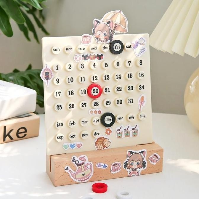

Desk Calendar/Kalender Meja Lucu/ Kalender Meja Belajar / Diy Kalender Putih Stiker Kalender 2025 Meja Co