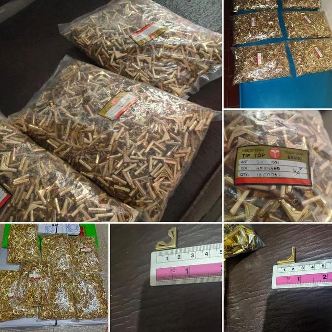 

Besi Nikel Tepi Map List Siku Sudut Cover Buku Yasin Binder Tas 10Gros Co