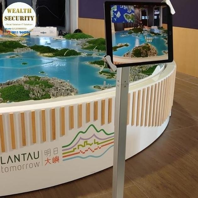 Pengaman Ipad Tablet Kasir Ilock Silver Standing Co