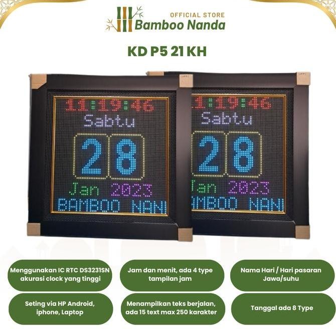

Kalender Digital Full Color Rgb, Type Kd P5 21 Kh. Co