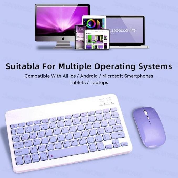 Wireless Keyboard And Mouse Bluetooth Keyboard For Ipad Laptop Android Iphone For Ipad Air Pad Redmi