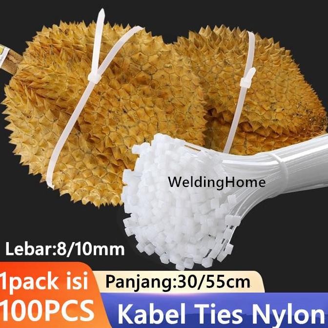 

Kabel Ties Lebar 8Mm 10Mm Panjang 300Mm 550Mm Cable Tie Nylon 1Pack 100Pcs Co