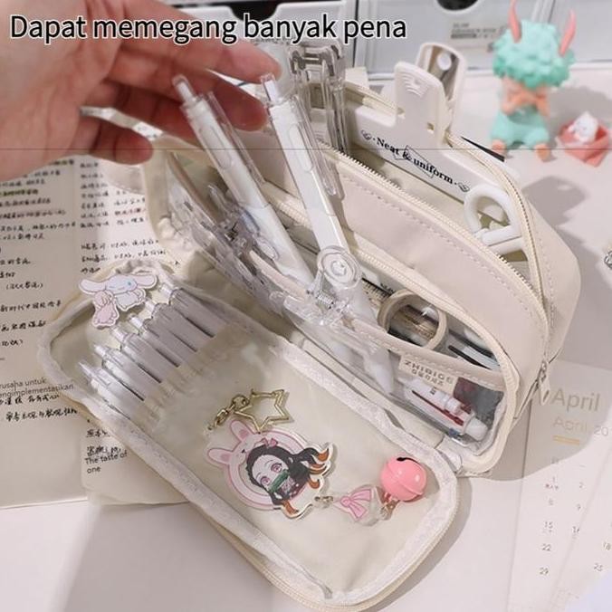 

Tepak/Tempat Pensil Transparant Import Kotak Pensil Kawaii Kapasitas Besar Kotak Pensil Pensil Lipat Kotak Pensil Pensil Untuk Anak Perempuan Alat Tulis Siswa Kantor Perlengkapan Sekolah Perlengkapan Sekolah Co
