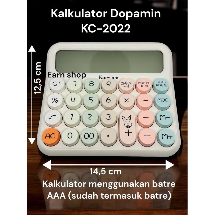 

Kalkulator Boba Kincizen Kc-2022 | Kalkulator Dot Dopamin | Kalkulator Dagang Lucu Aestatic Keren Kalkulator Korea Cantik Co