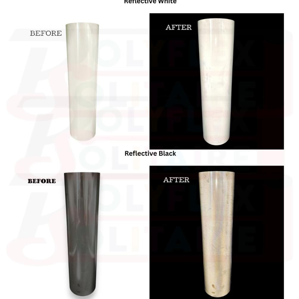 

2er-54 Am67 Polyflex Reflective Rainbow And Silver Made In Korea Original Berkualitas