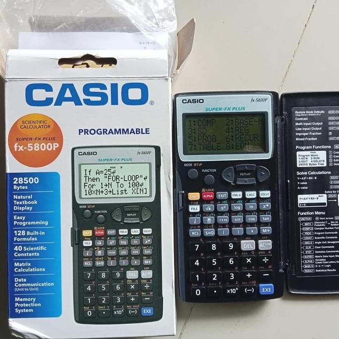 

Kalkulator Casio Fx5800 Seken Rasa Baru Co