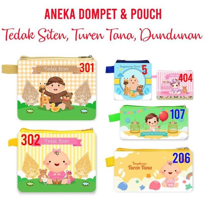 ] Dompet Souvenir Tedak Siten Dundunan Tasyakuran Turen Tana Pouch Aqiqah Tedak Siten Dompet Hadiah 