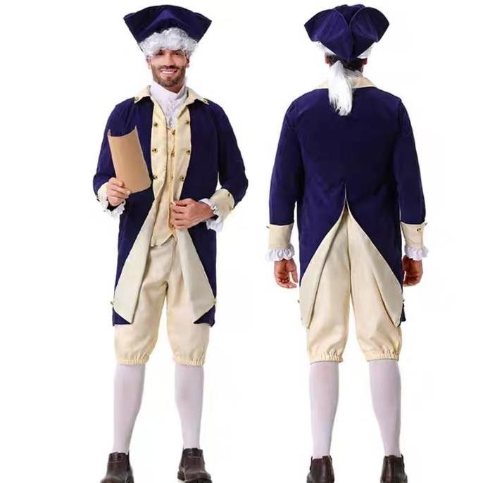 ''Terlaris" European England Man William Shakespeare Halloween Costume Pria Man Costume Halloween  P