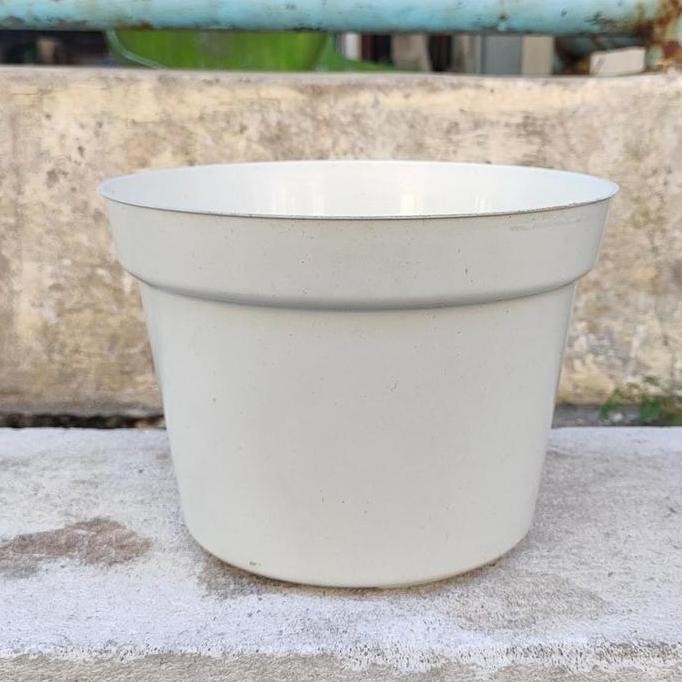 Ruplas - Pot Polos 20 Putih - Pot Bibit Putih - Pot Putih Polos - Pot