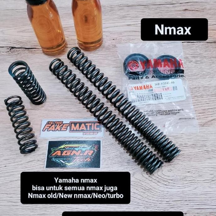 LOWERING KIT DOWNSIZE NMAX-PCX-ADV-AEROX OLD-NEW AEROX-AEROX ALPHA-AEROX TURBO-PENURUN SHOCK DEPAN (