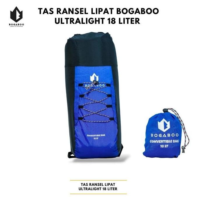 tas ransel lipat mini dry sack bag model lipat foldable backpack drybag bogaboo 18 Liter tas summit 