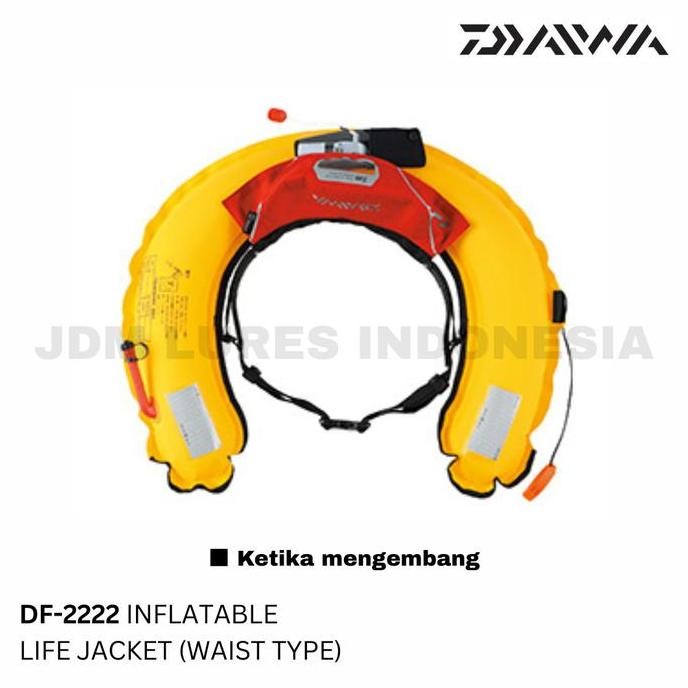 Ready Stock  Daiwa Df-2222 Inflatable Life Jacket Waist Type