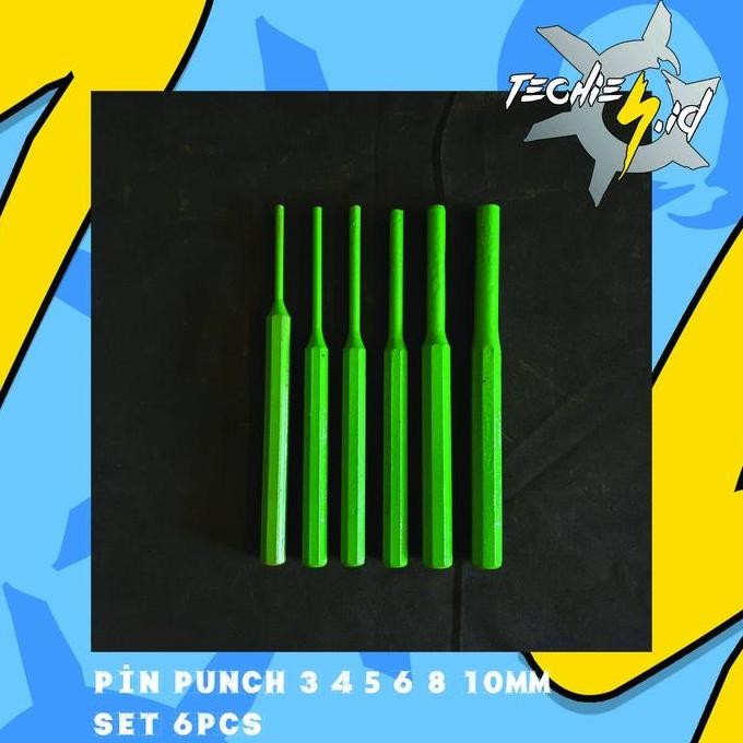 

Pin Punch Set 6pcs - 3 4 5 6 8 10mm