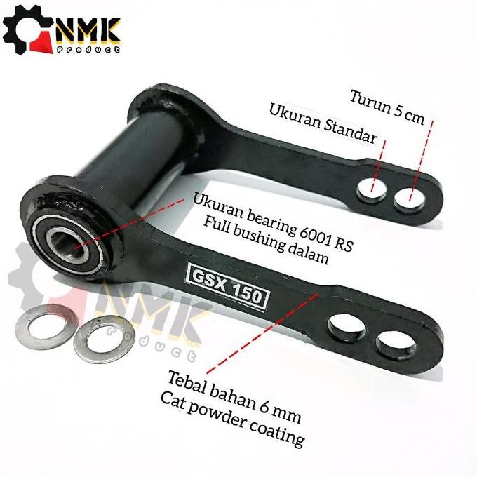 LOWERING KIT GSX R150 PEMENDEK SHOCK BELAKANG GSX ORIGINAL DAN TERPERCAYA