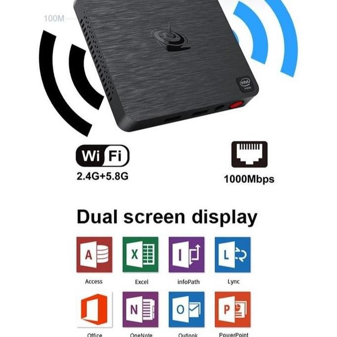 Beelink T4 Pro Mini Pc Intel Celeron N3350 4/64Gb Dual 4K Windows 10 New Stok