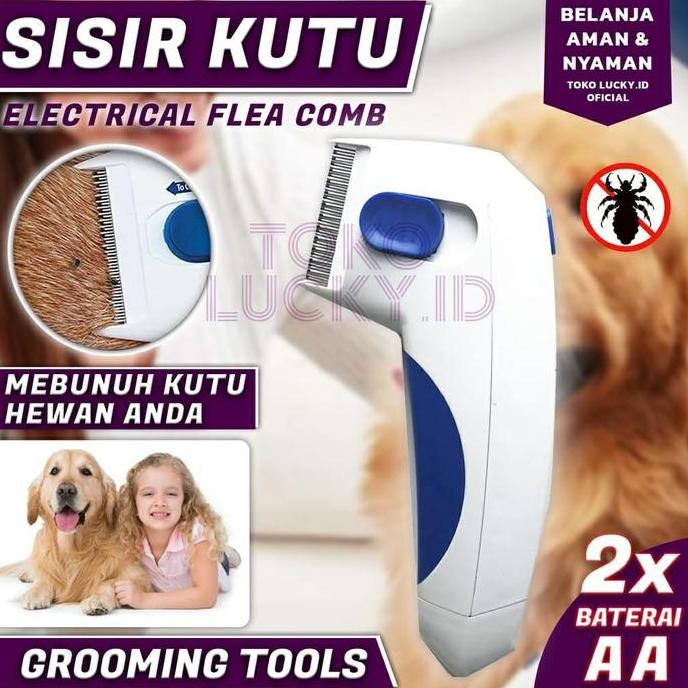 SISIR KUTU ANJING KUCING - SISIR KUTU ELEKTRIK NS