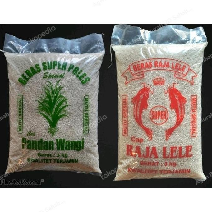 

(Allthebest) Beras 3kg Cap Pandan wangi & Rajalele