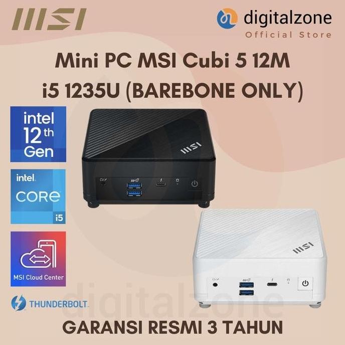 Msi Cubi 5 12M I5 1235U - Mini Pc I5 1235U Msi Cubi 5 I5 1235U New Stok