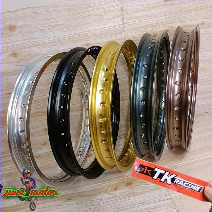 velg TK racing ring 17 140 160 185 215 hitam silver titanium Bronze