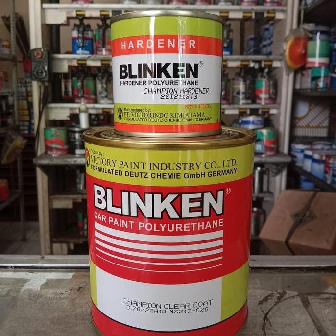 Clear Blinken Champion Clear - 1Kg /Pernis Motor/Pernis Mobil Pu 2K Termurah