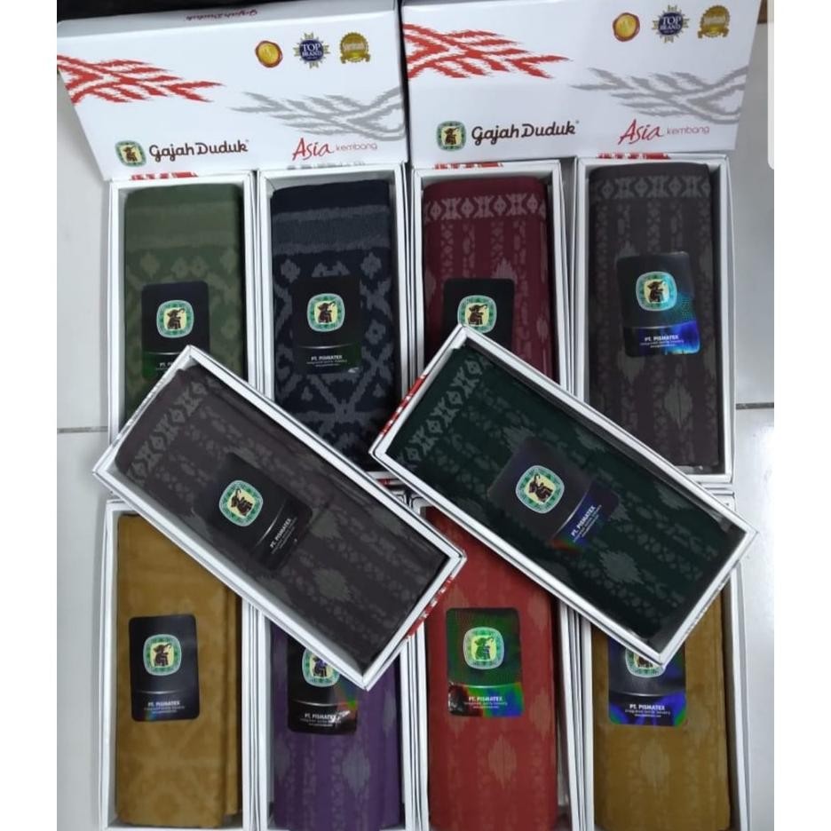 Sarung Gajah Duduk Asia Kembang Hitam