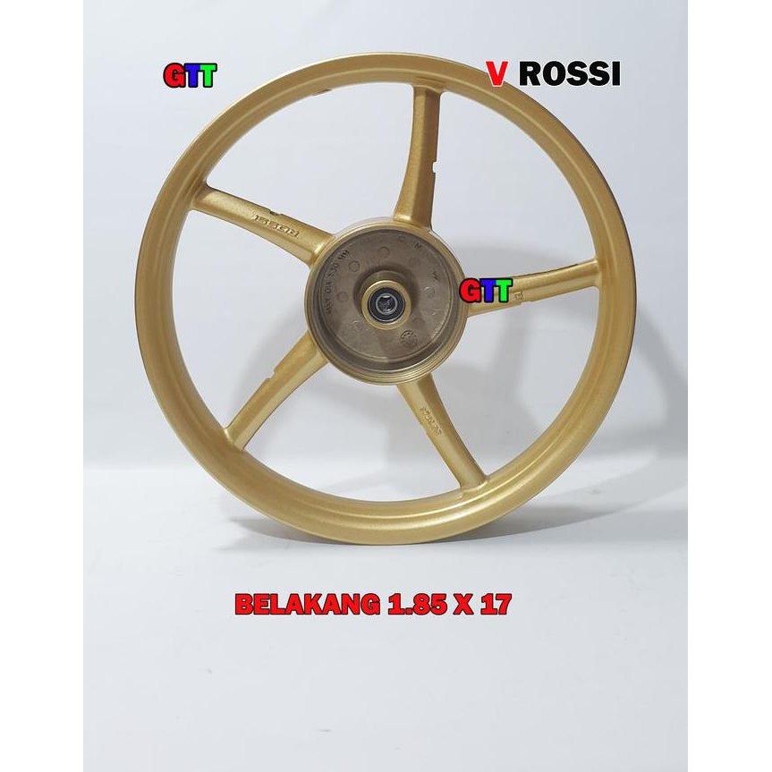 VELG RACING V.ROSSI YAMAHA RX KING GOLD MATTE RING 17