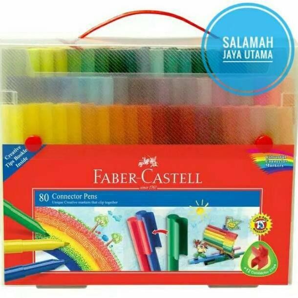 

TERBARU - Connector Pen 80 Warna Faber Castell Gift Set