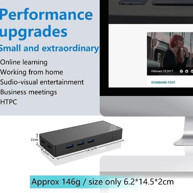 Zx05 Pocket Mini Pc - Intel Alder Lake N100 - Lpddr5 12Gb Ram Ssd 128Gb Rom New Stok