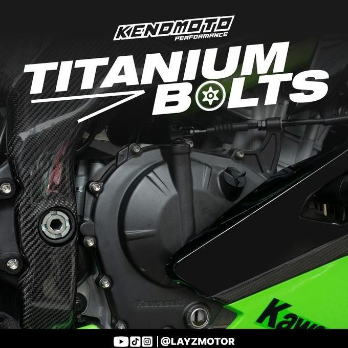 TERBARU - KENDMOTO BAUT TITANIUM SET MESIN KAWASAKI ZX25R