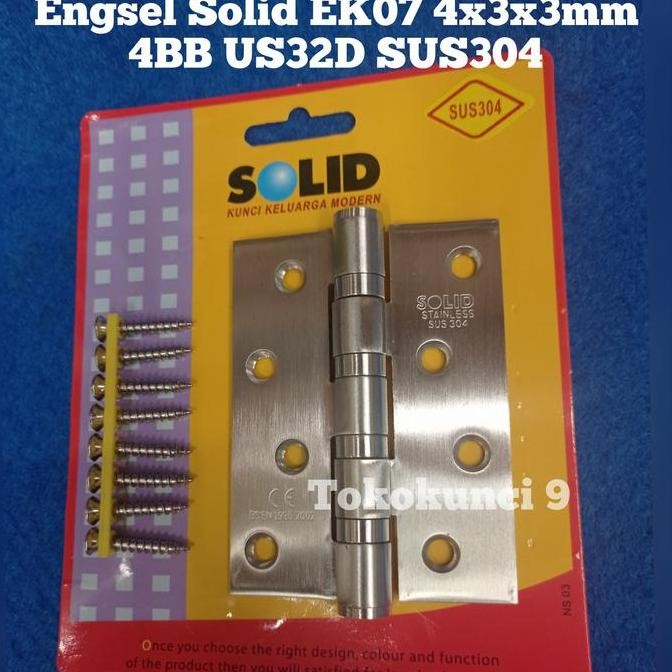 Engsel Solid EK 07 Stainless SUS304 Engsel EK07 4x3x3mm 4BB US32D