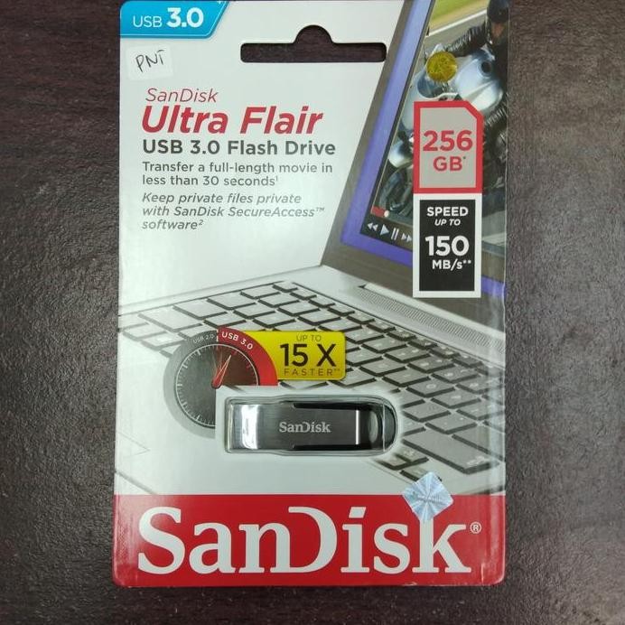 ready ORIGINAL SANDISK FLASHDISK 256GB ULTRA FLAIR USB 3.0 FLASH DISK 256GB