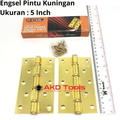 Engsel Pintu Tebal Kuningan CAMEL 5" Inch | Engsel Jendela Gold Kuning