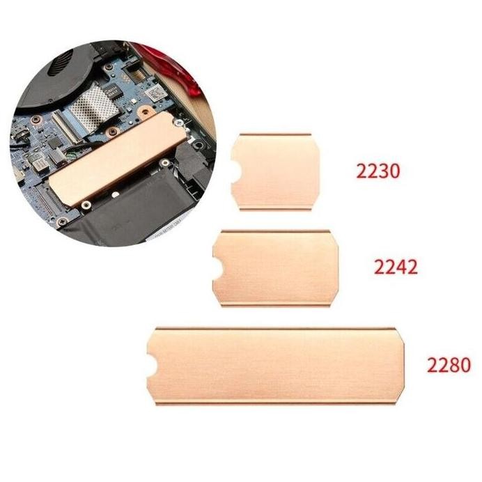 ready HEATSINK SSD M.2 NVME SATA NGFF 2232 2242 2280 M2 PENDINGIN COPPER