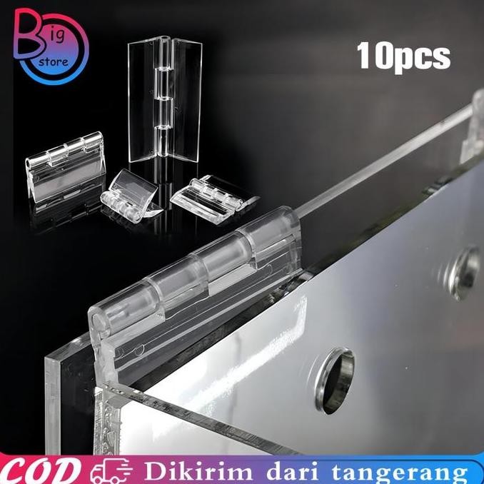 10pcs Akrilik Engsel Akrilik Kecil Engsel Acrylic Engsel Transparan Hinge Bening Acrylic 2.5cm 3cm 4