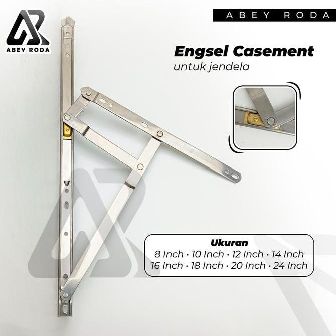 Engsel Casement Jendela Kuningan (20 Inch)