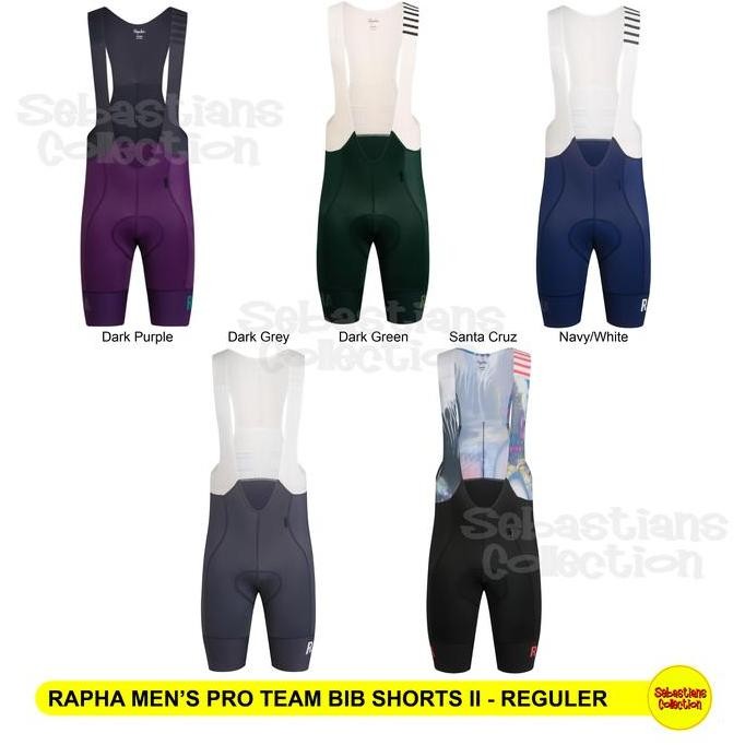 BEBAS ONGKIR - Rapha Men's Pro Team Bib Shorts II Regular - Rapha Bib Shorts Original