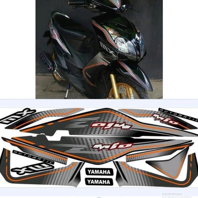 striping stiker variasi mio soul karbu mio soul mx