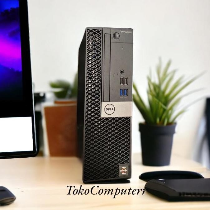 Paket Pc Dell 5055 Ryzen 5 Pro 2400G Ram 8Gb Ssd 256Gb/Lcd Dell 23Inch New Stok
