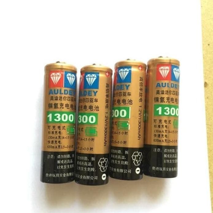 Baterai Batre Battery Ni-MH AULDEY AA Rechargeable 1300 mAh murah