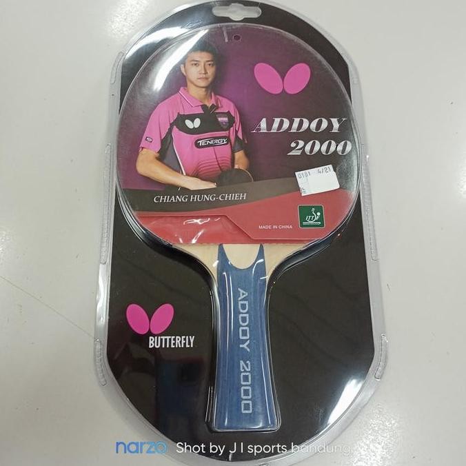 ORIGINAL Bat bet pingpong tenis meja butterfly addoy 2000