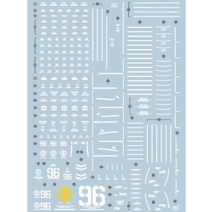 restock  Fluorescent Water Decal MG Psycho Zaku Thunderbolt Ver Ka Evo Studio