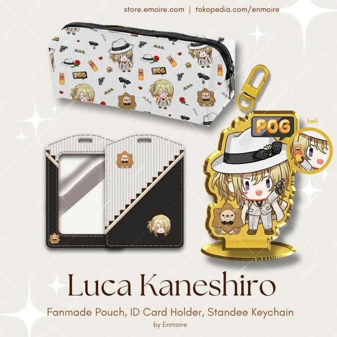 

READY NijisanjiEN LUCA KANESHIRO ID Card Holder, Keychain Standee, Pouch NEW